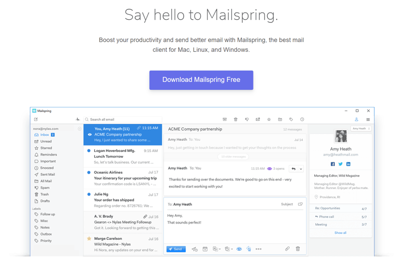 best free email client for mac and windows